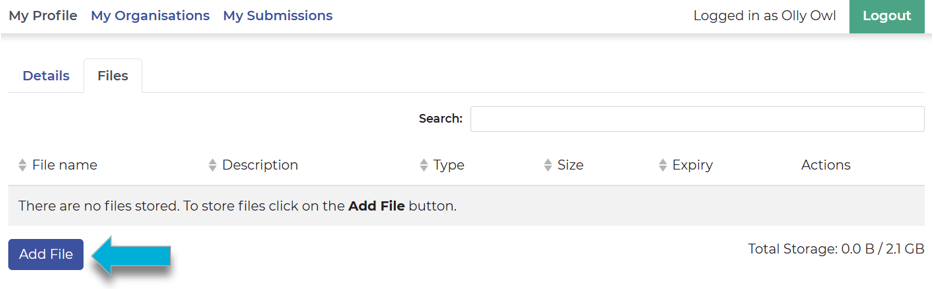 Arrow points to the 'Add File' button