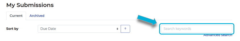 Highlighting the simple search field